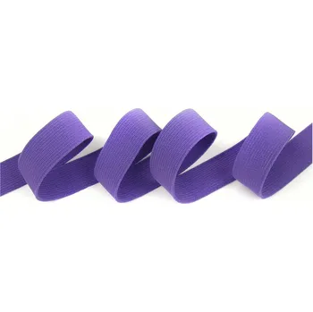 Textilní guma Pruženka plochá 21mm tm. fialová
