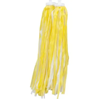 Zvonek na kolo Třásně do řídítek ke kolu či odrážedlu Bílo-žlutá