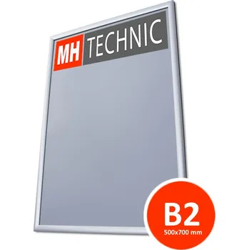 Rám na obraz Jansen Display Plakátový rám do výlohy 500x700 mm (B2) Šířka profilu: 25 mm - STANDARD