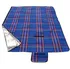 Pikniková deka Calter One modrá kostka 150 x 130 cm