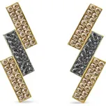 Náušnice šedé se Swarovski Elements Moonlight KGFMP3GSSN Silver Night