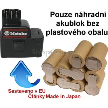 Panasonic - AEB Baterie pro Metabo 30066000, 31724000, 12V 2000 mAh články Panasonic KIT