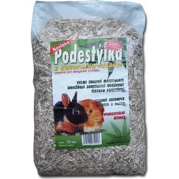 Podestýlka pro hlodavce Podestýlka z konopného pazdeří 10 l / 0,85 kg