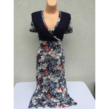 Dámské šaty dámské šaty, Barva Modrá, Velikost XL 44, Materiál 96% Viskoza 4% Lycra