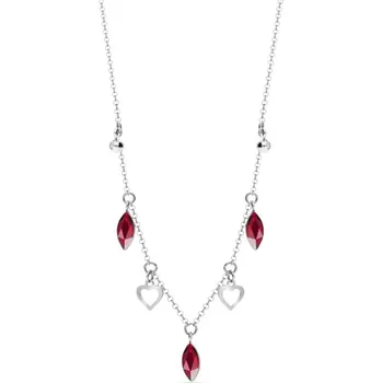 Náhrdelník Náhrdelník červený se Swarovski Elements Euphoria NROLO22017SC Scarlet