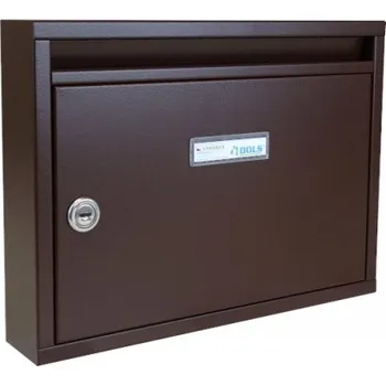 Poštovní schránka Poštovní schránka E-01 BASIC - pro zazdění s orámováním - lakovaná - RAL 8017 STR. - HNĚDÁ ČOKOLÁDOVÁ