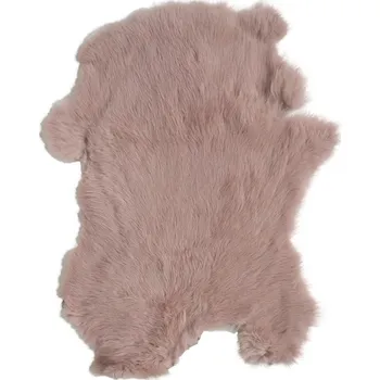 Koberec Růžová králičí kůže Rabb - 30*2*40cm