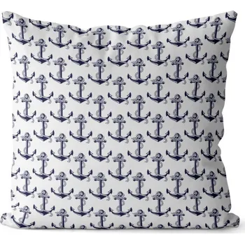 Dekorativní polštářek Polštář Kotvy (Velikost: 40 x 40 cm)