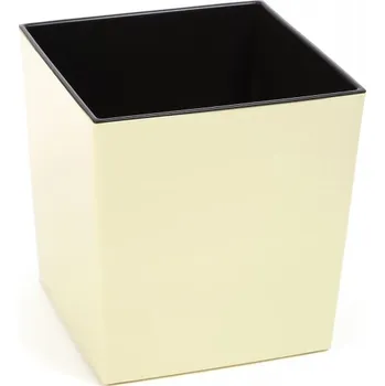 Květináč Plastový květináč Juka 400x400 mm, vanilka (119710 007 LA554 JUKA vanilka lesk 400x400 obal)