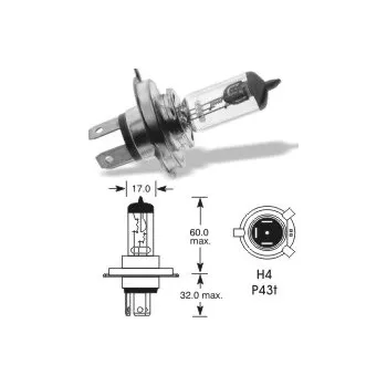 Autožárovka 6V H4 60-55W P43t-38, Elta