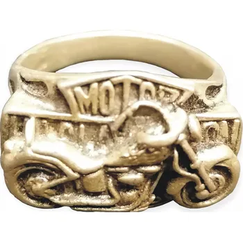 Prsten Harley-Davidson moto prsten stříbrná+černá 24 mm