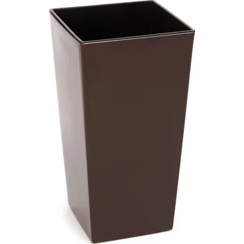 Květináč Plastový květináč Finezia 190x190 mm, mocca (119524 007 LA532 FINEZJA mocca lesk 190x190 obal)