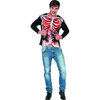 Karnevalový kostým Pánský kostým - Tričko Kostra