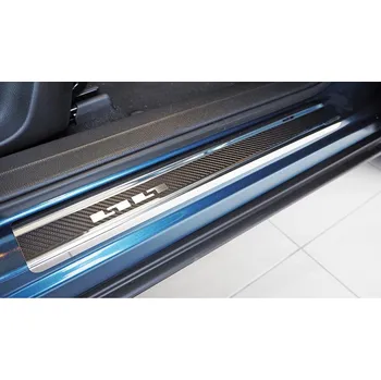 Tuning Prahové lišty Mazda CX-3 2015- • nerez s karbonem • Alu-Frost