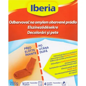 Odstraňovač skvrn Iberia odbarvovač na omylem obarvené prádlo 200 g