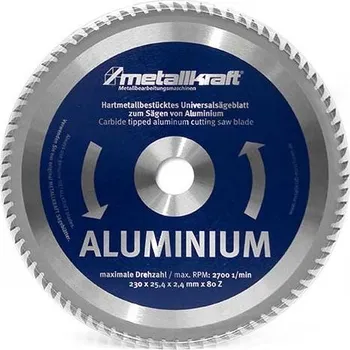 Pilový kotouč Pilový kotouč na HLINÍK 230mm (pro CS230) - Metallkraft 80Z