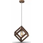 V-TAC Matná zlatá závěsná lampa kostka