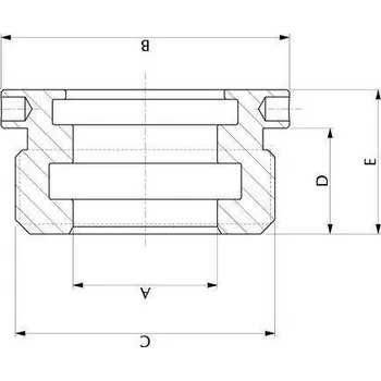krátké víko hydraulického válce 30/16