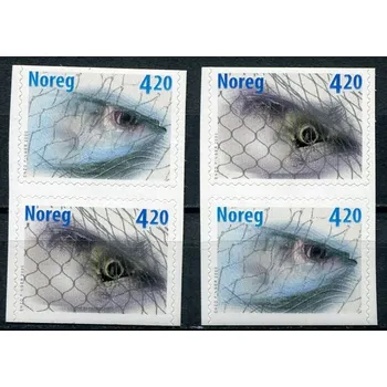 Poštovní známka (2000) MiNr. 1355 - 1356 Du + Do ** - Norsko - rybaření