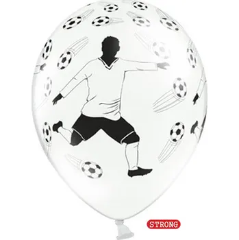 Balónek Balónek bílý s fotbalistou 30 cm strong, pastelový
