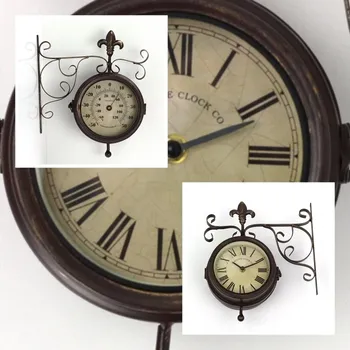 Hodiny Nádražní hodiny s teploměrem