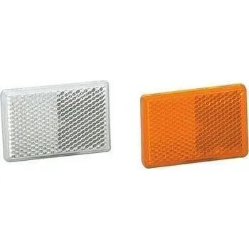 Odrazka oranžová 57x39, samolepící