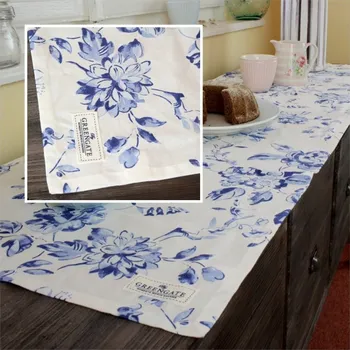 ubrus Běhoun na stůl Amanfa indigo 140x45cm