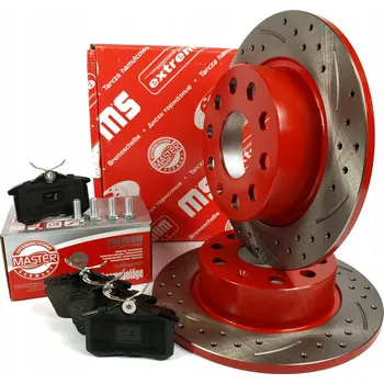 Brzdový kotouč Zadní brzdové kotouče a destičky Golf V, Audi A3 - ROTINGER (Sada zadních brzd)