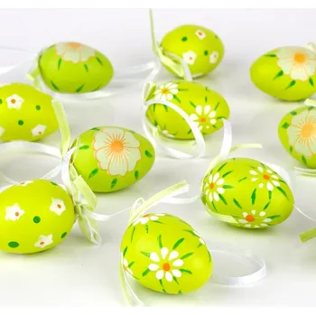 Velikonoční dekorace Velikonoční vejce 4cm zelené