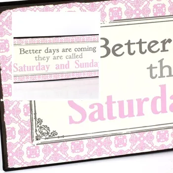 Plechová cedule Plechová cedule Saturday and Sunday 35cm