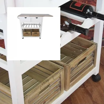 Servírovací stolek Servírovací stolek na kolečkách 73x75x36cm 14,5kg - VYŘAZENO