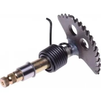 Hřídel startovaní s půlkolem - krátká - 129 mm čínské 4T skútry 125/150 ccm - GY6 152QMI/157QMJ (GY6 125-150) 4T