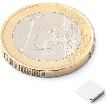 Dekorativní magnet Neodymový magnet kvádr 5 × 5 × 1,2 mm, N50, síla 430 g