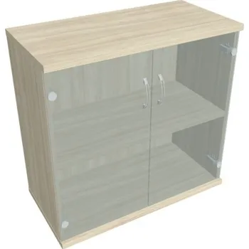 Kancelářský vozík HOBIS skříň policová dvéřová - S 2 80 04, akát + doprava zdarma