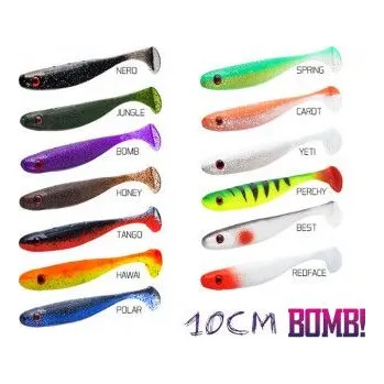 Umělá nástraha DELPHIN Umělá nástraha BOMB! Rippa / 5ks 10cm/REDFACE