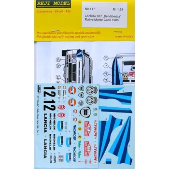 Plastikový model Reji model 1/24 Lancia 037 'Bendibercia' Rallye M.Carlo 1986