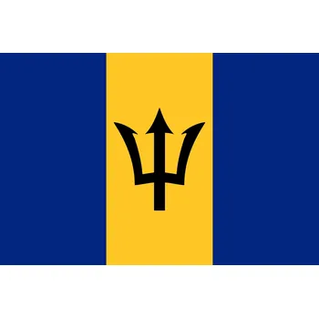 Vlajka Barbados vlajka - 60 x 90 cm - tunel, karabina