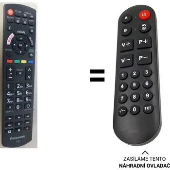 Panasonic N2QAYB001180, N2QAYB001181 náhradní dálkový ovladač pro seniory