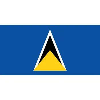 Vlajka Svatá Lucie vlajka - 30 x 45 cm - tunel, karabina