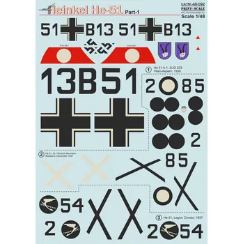 Plastikový model Print Scale 1/48 Heinkel He-51 - Part 1 (wet decals)