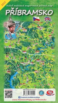 Ručně malovaná mapa/Hand painted map: Příbramsko - Malované mapy (2015)