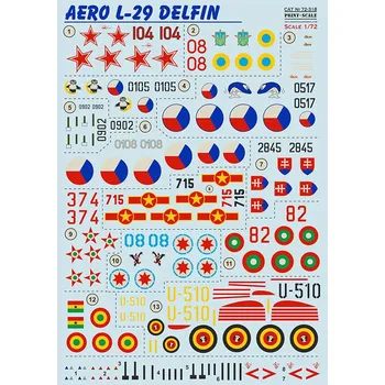 Plastikový model Print Scale 1/72 Aero L-29 Delfin (wet decals)