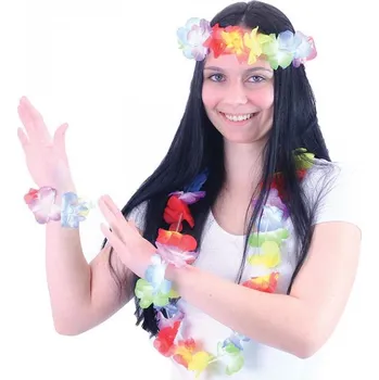 Karnevalový doplněk Havajská sada s čelenkou