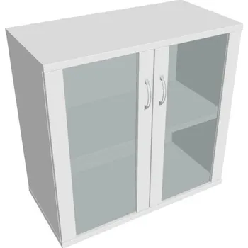 Kancelářský vozík HOBIS skříň policová dvéřová - S 2 80 02, bílá + doprava zdarma