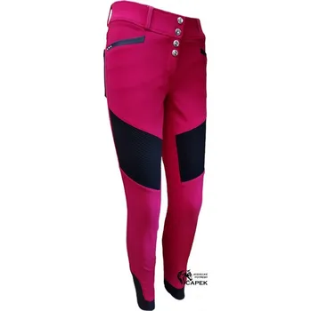 Vybavení pro jezdce Rajtky HKM -DIAMONDS SILIKON- - Šedá - 44