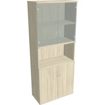 Kancelářský vozík HOBIS skříň policová dvéřová - S 5 80 10, akát + doprava zdarma