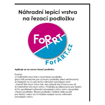 Řezačka papíru Náhradní lepící vrstva na řezací podložku rozměr: 20x30cm, počet kusů: 5ks