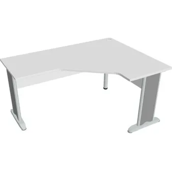 Kancelářský vozík HOBIS kancelářský stůl pracovní tvarový, ergo levý CEV 60 L, bílá + doprava zdarma