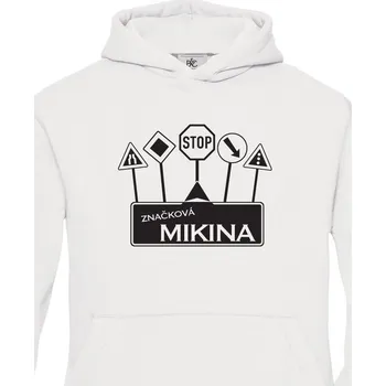Dívčí mikina Dětská mikina s vtipným potiskem Značková mikina, Barva Bílá, Velikost 98-104, Canvas Dětská mikina Bezvatriko.cz 1