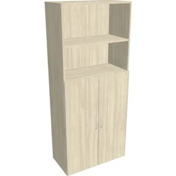 Kancelářský vozík HOBIS skříň policová dvéřová - D 5 80 04, akát + doprava zdarma